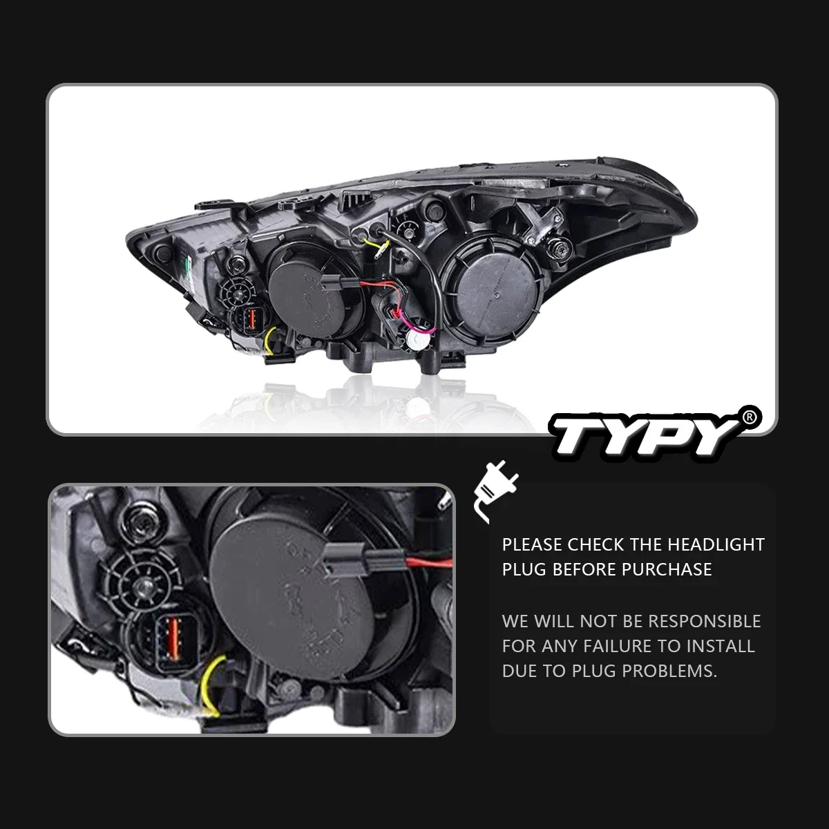 TYPT 자동차 헤드라이트, 현대 미스트라 2017-2019 LED 자동차 램프, 주간 주행등, 자동차 액세서리, 플러그 앤 플레이