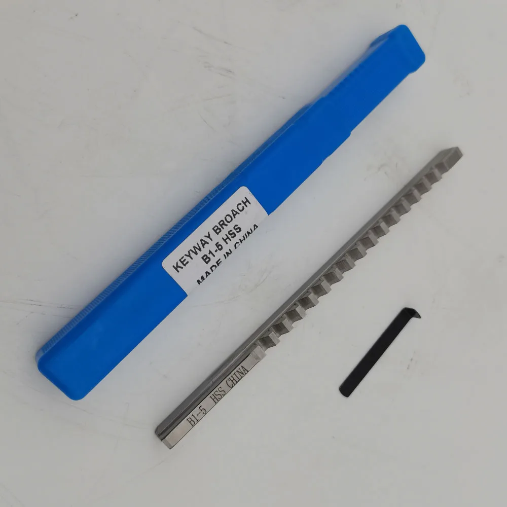 B1-5mm Push-Type Keyway Broach Metric Size HSS Keyway Cutting Tool knife for CNC Router Metalworking