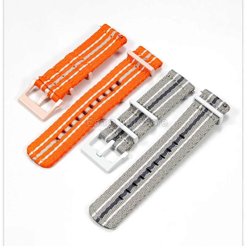 Nylonowy pasek do uszu męski tkany na płótnie oddychający pasek do zegarka Omega Baopo Longqin Breitling