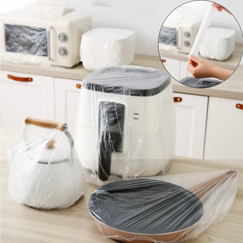 

Большой одноразовый пылезащитный чехол, бытовая техника, очень большой утолщенный вентилятор, рисоварка, микроволновая печь, универсальный прозрачный чехол