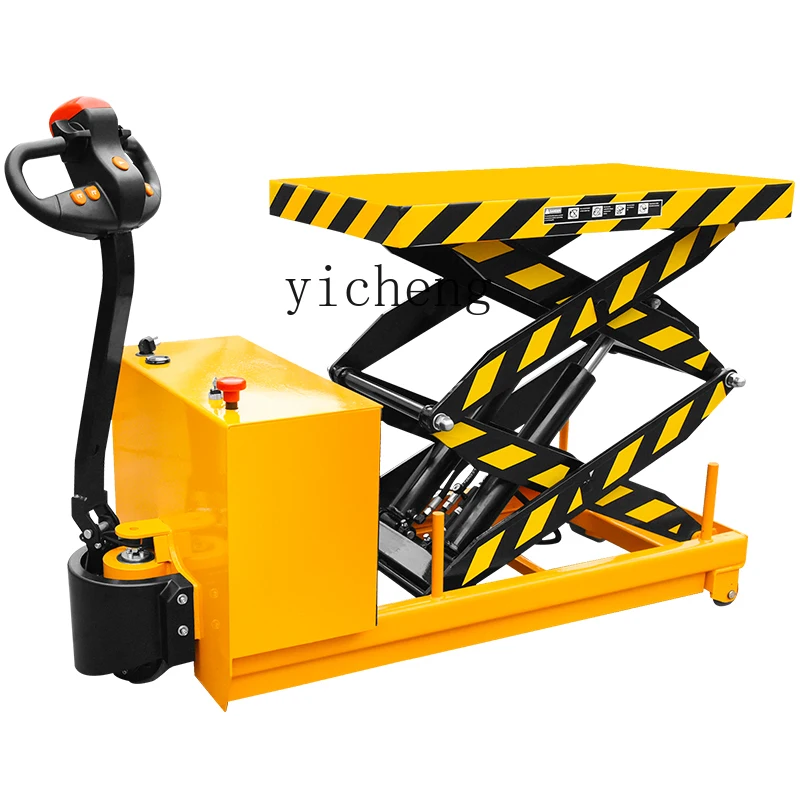 XL Electric Platform Truck Hydraulic Lift Forklift Mobile Scissor Electric Lift