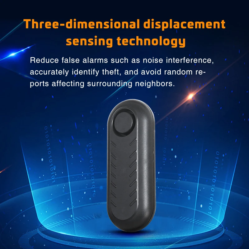 Bike Alarm Waterproof Vibration Motorcycle Bicycle/Door Burglar Alarm Ebike Anti Theft 113dB Loud Adjustable Sensitivity