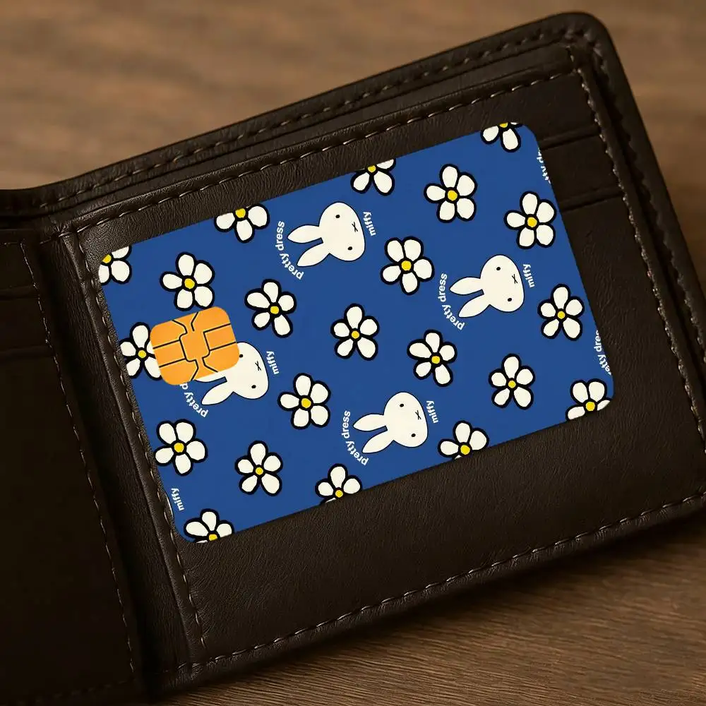 Cartoon M-miffy Niedliche Wasserdichte Hautschutz-Aufkleber für Bankkarten, Kreditkarten, Debitkarten und Fahrkarten für den öffentlichen Nahverkehr – Detail 9