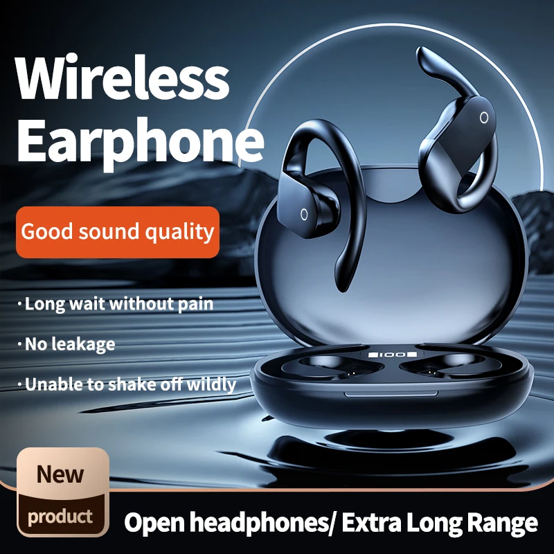 Bluetooth 5.3 pair of ear stereo OWS popular Bluetooth earphones with high power wireless earhook tws Bluetooth earphones