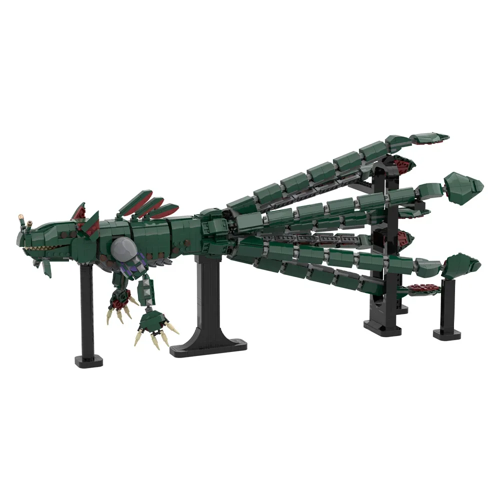 

MOC Sea Dragon Leviathan Building Blocks Model Subnautica Game Sea Dragon Leviathan Monster Bricks Assembly Toys Kids DIY Gifts