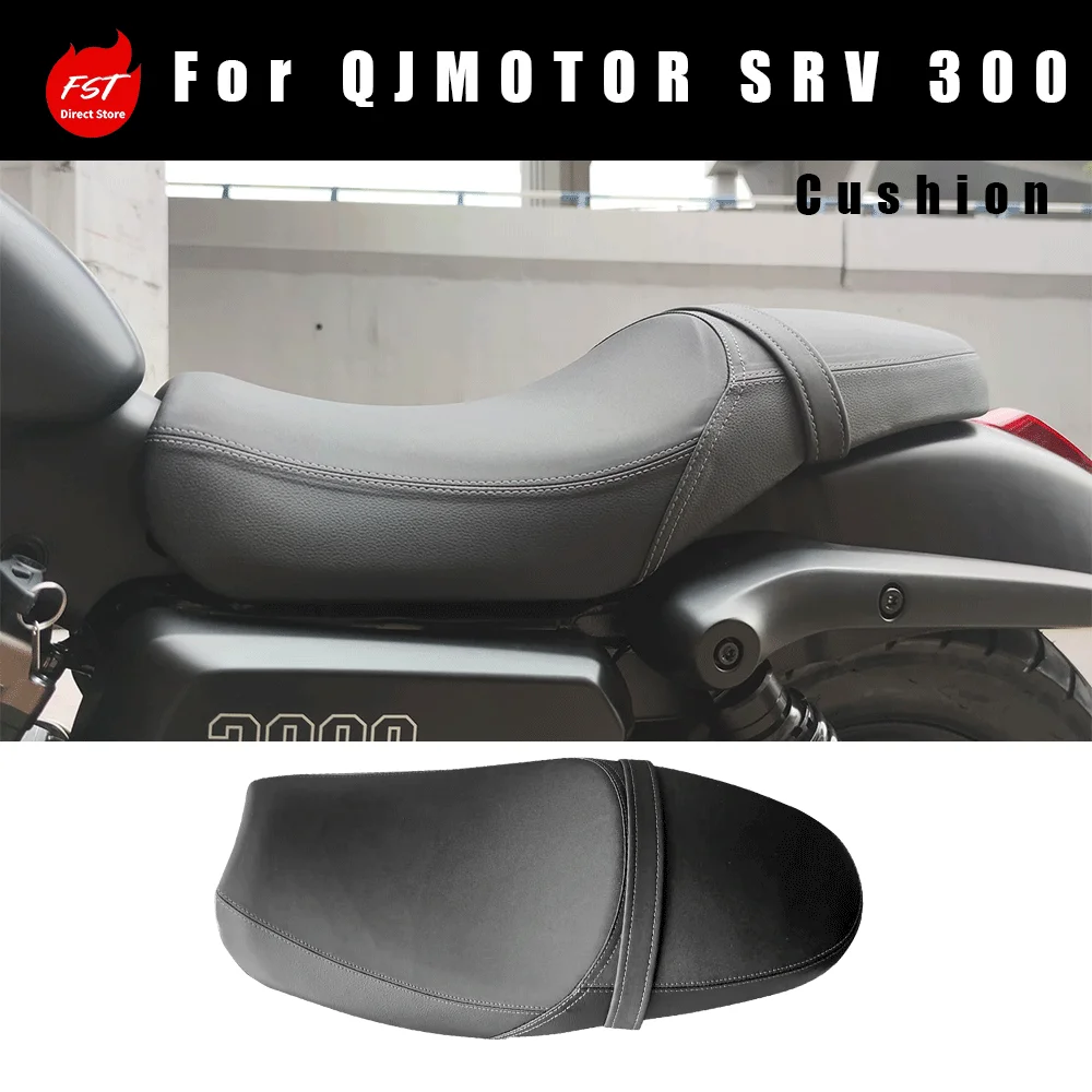 Suitable for QJSRV 300 Modified Seat, Special Cushion for QJ SRV 300S, Double‑seat Thickened Saddle
