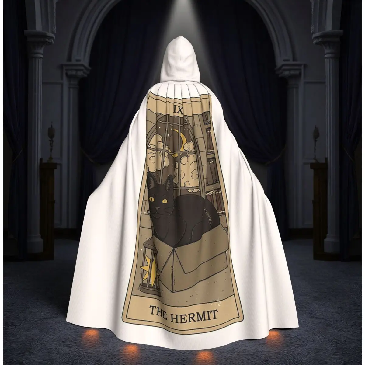 

Плащ-накидка «Еретик» с капюшоном, в стиле Таро, для косплея ведьмы, средневековый костюм, на Хэллоуин, для взрослых, унисекс