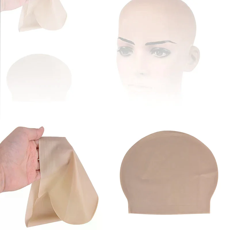 Funny Latex Skin Fake Bald Head Unisex Fancy Film Party Dress Skin Head Wig Cap Latex Mask Hat