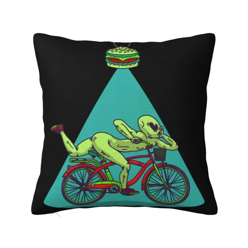 Custom Bicycle Day 1943 Trip Cushion Cover 40x40cm Albert Hofmann LSD Velvet Modern Pillows