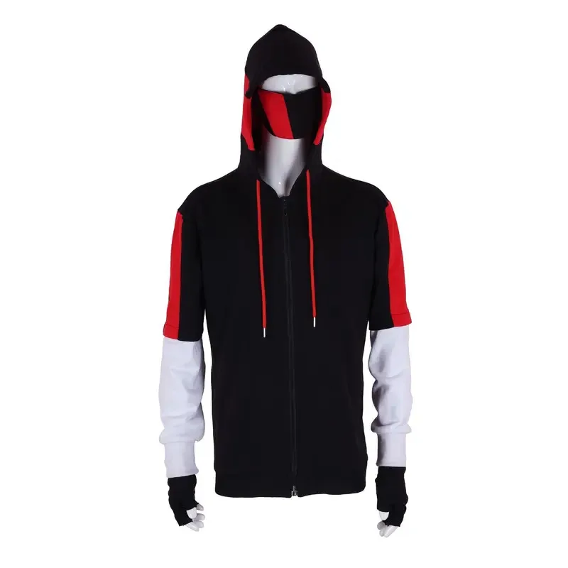 

Взрослый игровой костюм Ikonik Skin, толстовки, куртка на молнии, маска для лица, комплекты перчаток, костюм на Хэллоуин