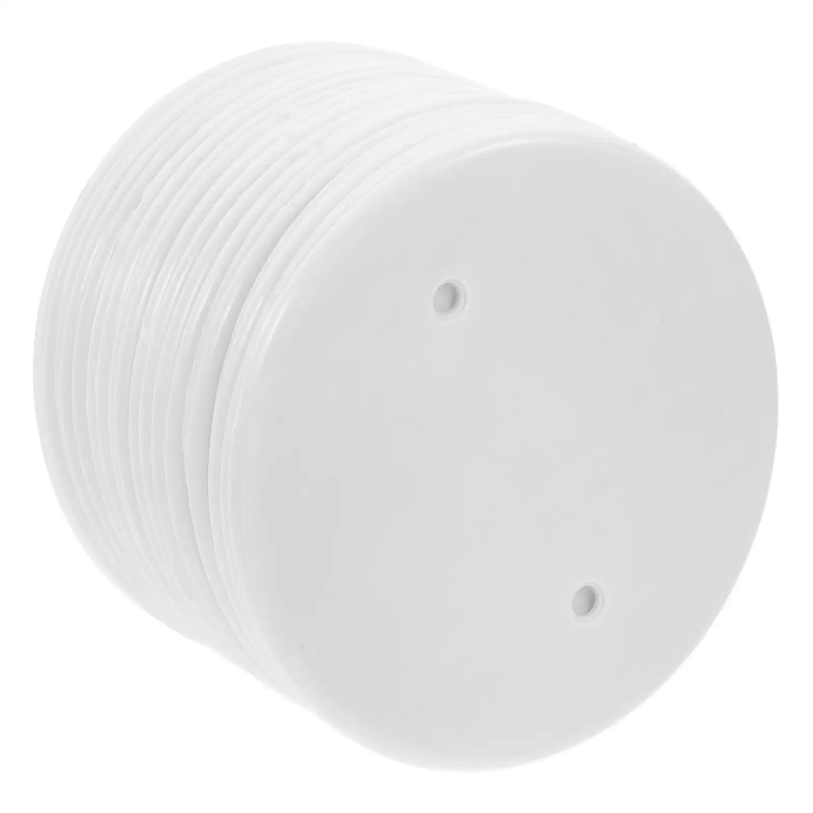 30pcs Octagonal Cover Plate Ceiling Round White Blank Outlet Hole Circle Durable PP Material Easy Install Wall Switch Protector