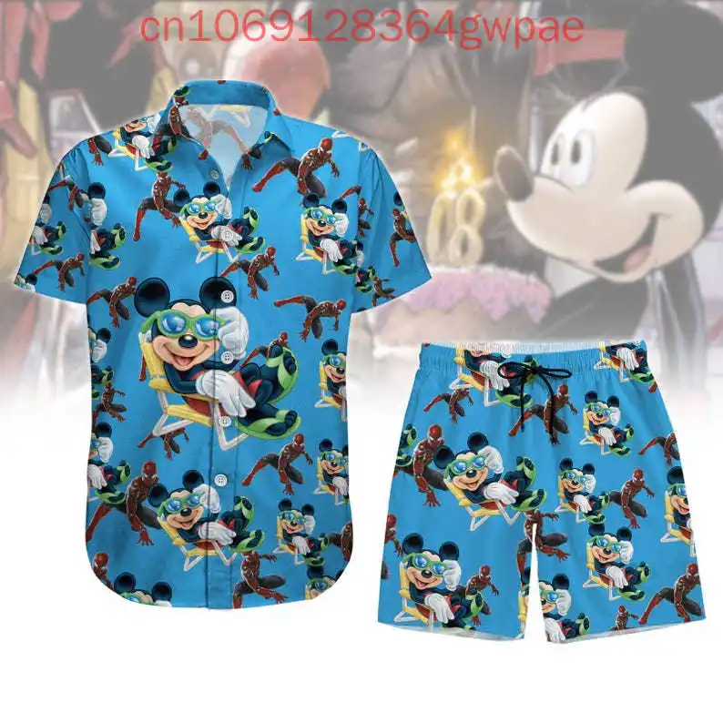 Disney Mickey And Friends Shirt Animal Kingdom Summer Button Up Men Women Hawaiian Shirt Land Vacation Shirt Family Trip Shirt