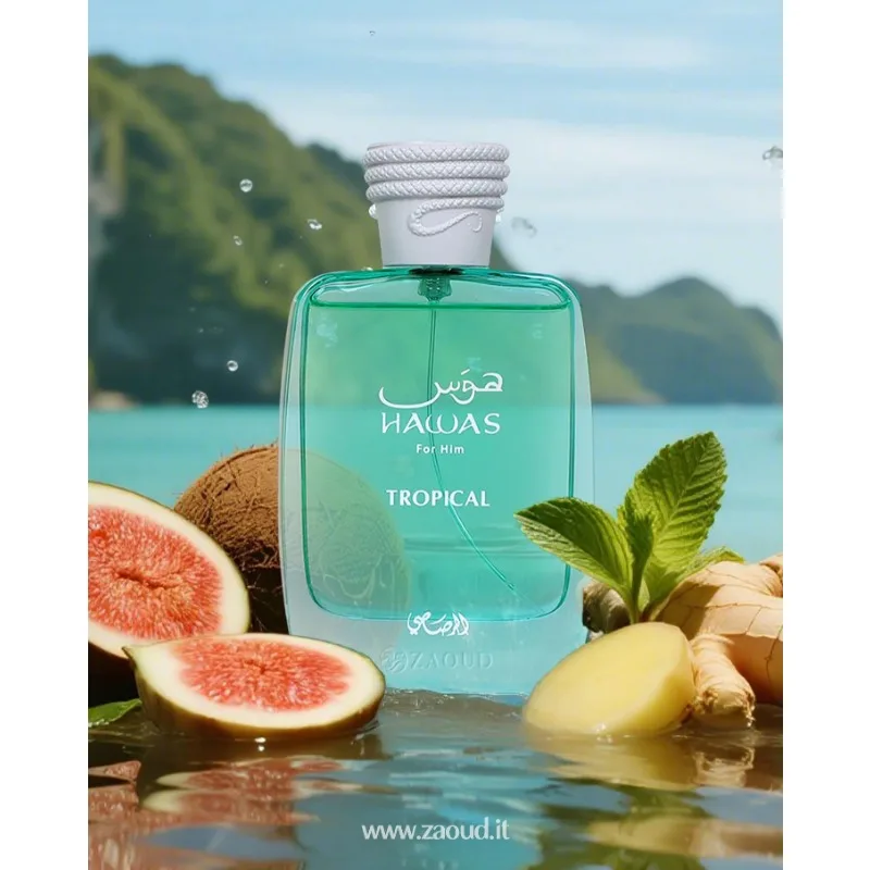 100 مللي RASASI Hawas Tropical Eau De Parfum Spray Para Hombre فرمون عطر المرأة العربية فرمون كولونيا رجل
