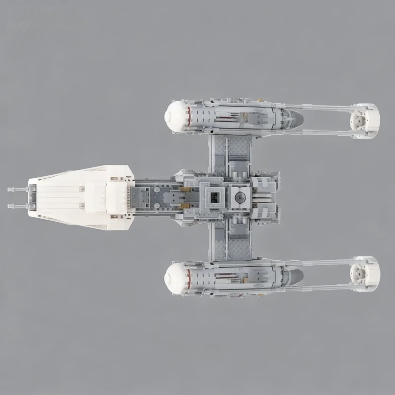 1802PCS MOC Space Battle Ucs Resistance Y Wing Starfighter Model Custom Building Blocks DIY Assembly Display Gift Decor Build view 4