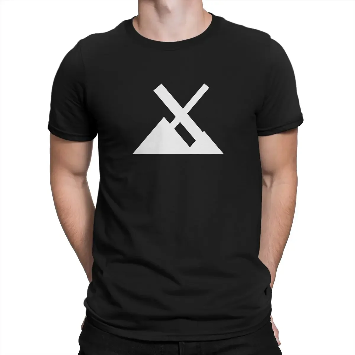 Men T-Shirt MX Linux Pyramid Funny 100% Cotton Tee Shirt Short Sleeve Linux T Shirts Round Collar Clothing Adult