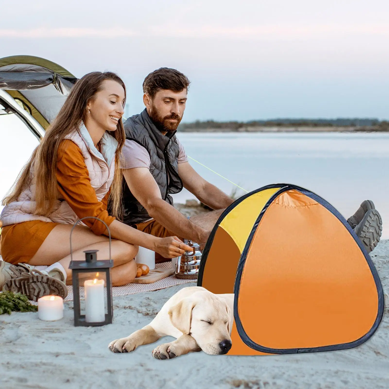 

Beach Instant Sun Shelters For Head UV Protection Camping Head Canopy Easy Setup Automatic Sun Shelters For Outdoor Hiking