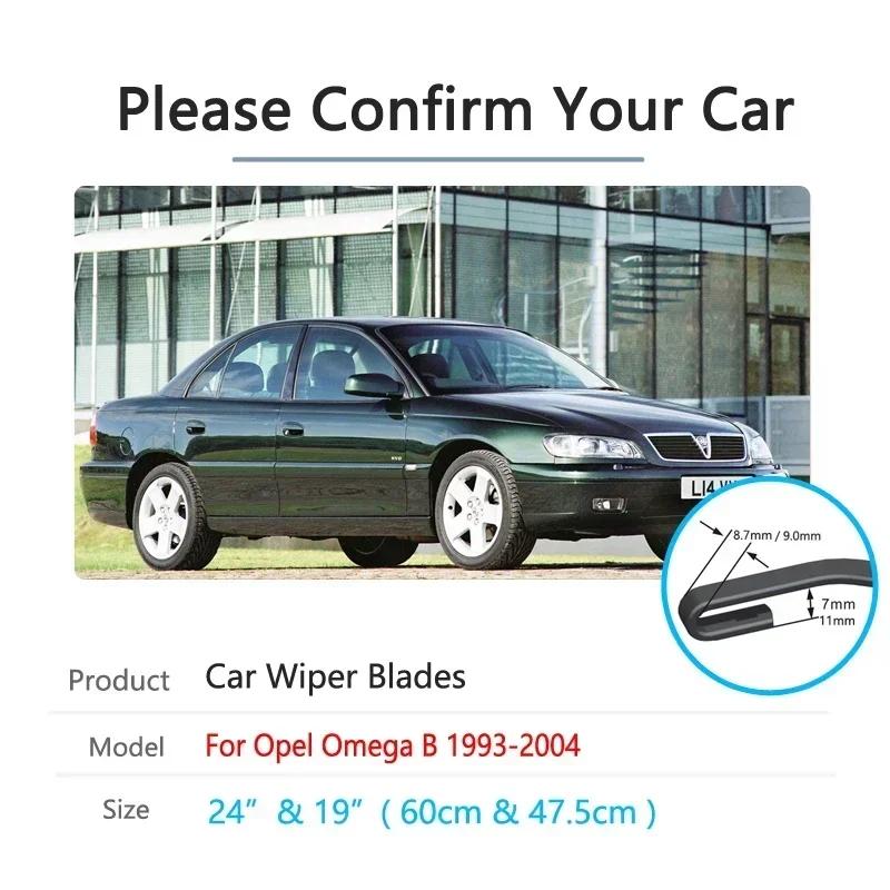 For Vauxhall OPEL Omega B 1993~2004  Windscreen Wipers Car Accessories 1996 1997 1998 1999 2000 2001 2002 2003 Car Wiper Blade