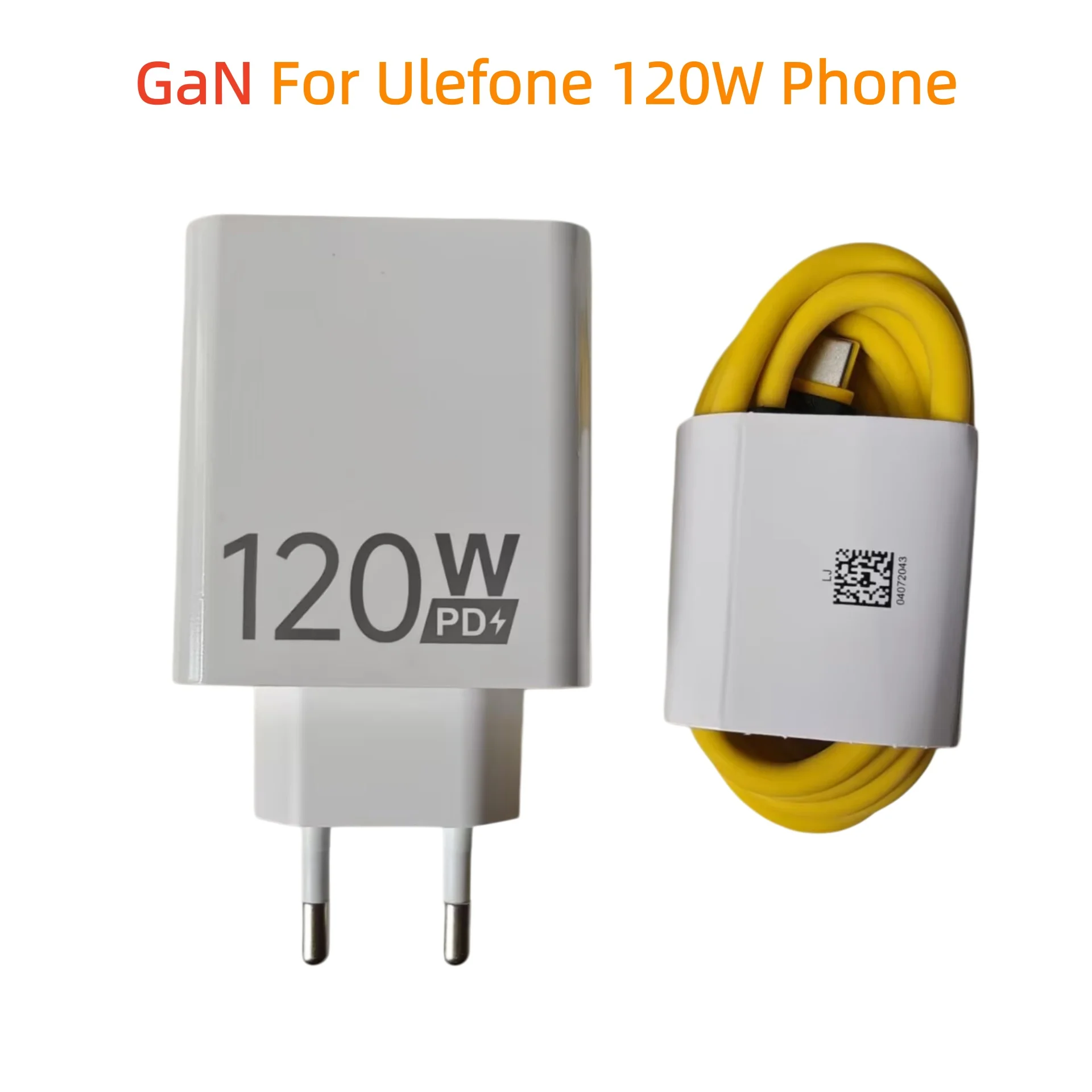 ulefone-armor-28-pro、armor-23-ultra、phone-120w-ganアダプター急速充電器、旅行用euプラグアダプター-デュアルtype-c-usbケーブル