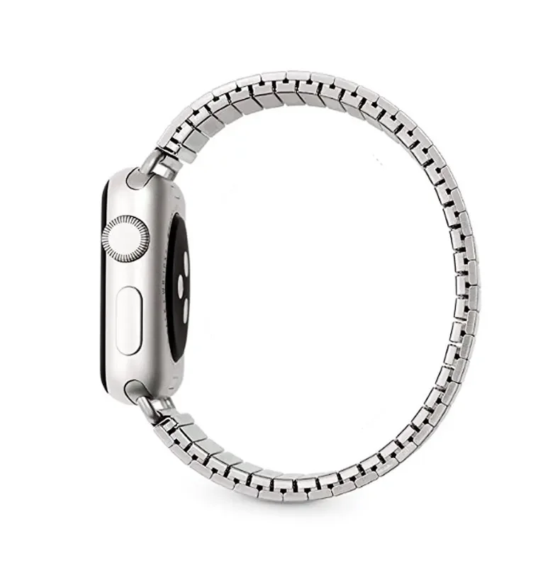 Elastic Metal Band For Apple Watch Ultra 10 9 8 7 49mm 46mm 45mm 41mm 6 5 4 SE 40mm 44mm Extendable Metal For iWatch 3 38mm 42mm
