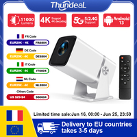 ThundeaL TD80W Full HD 1080P Projector Android 4K WiFi 3D Smart Home Theater TD80 Mini Portable Projector Meeting Video PK HY320