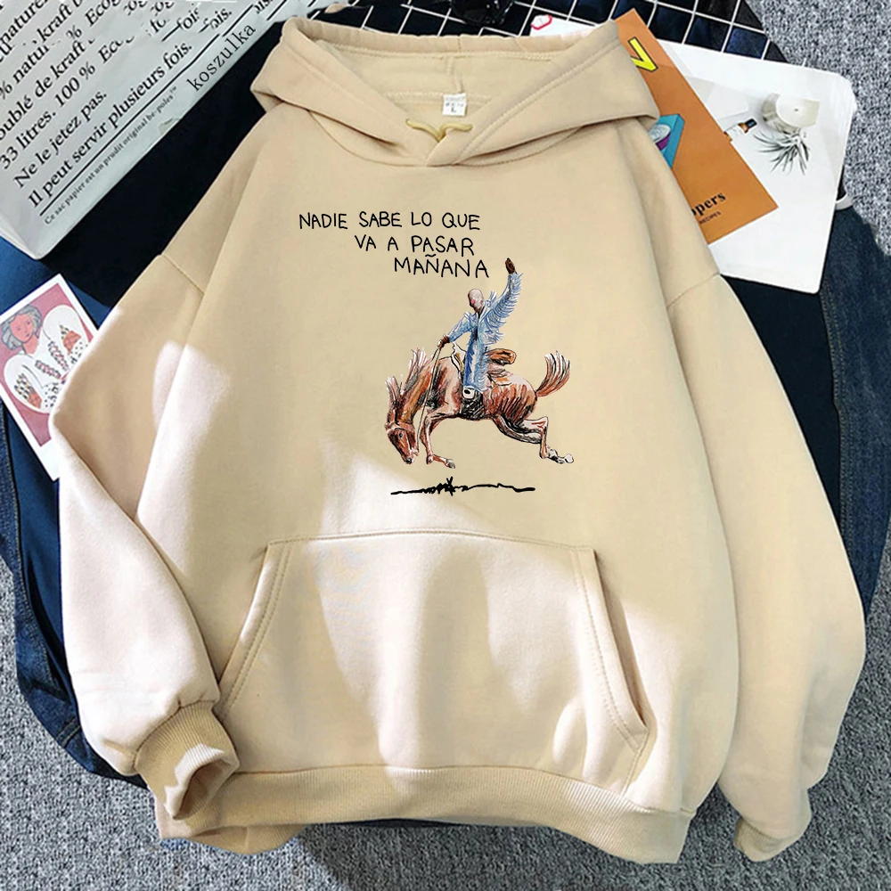 Bad Bunny Nadie Sabe Lo Que Va A Pasar Manana Un Preview Hoodie Women/men Hoodies Unisex Vintage Sweatshirt Harajuku Clothes