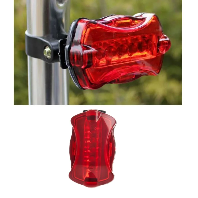 

ISURE MARINE 5LED Butterfly Shaped Bicycle Tail Light Mountain Bike Warning Light Waterproof And Shockproof Bicycle Light