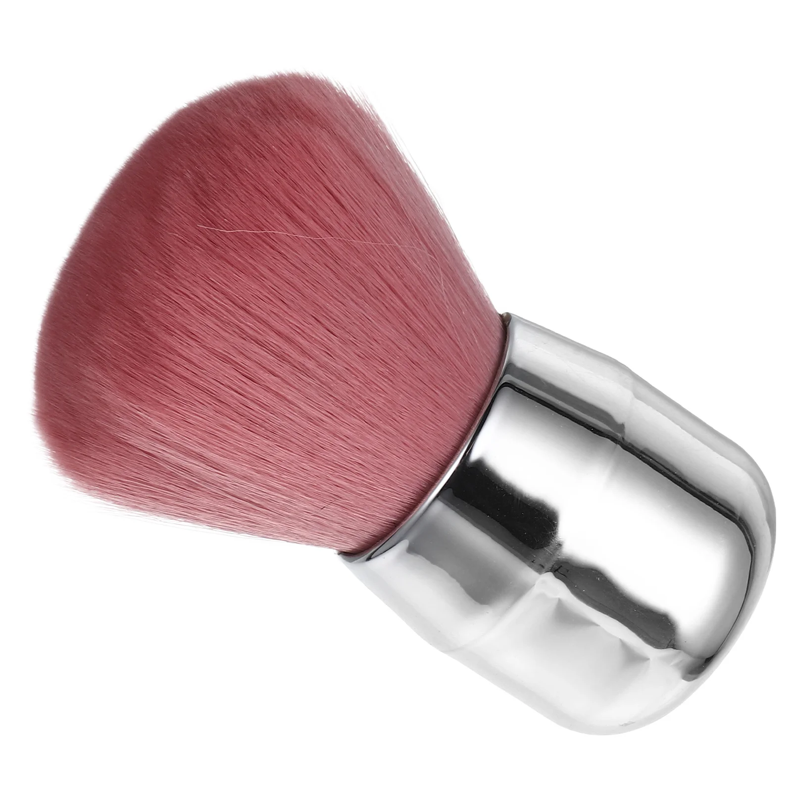 Pennello per cipria portatile con testa a fungo Pennello per trucco in morbida fibra sintetica per fard per viso Bronzer Evidenziatore da viaggio