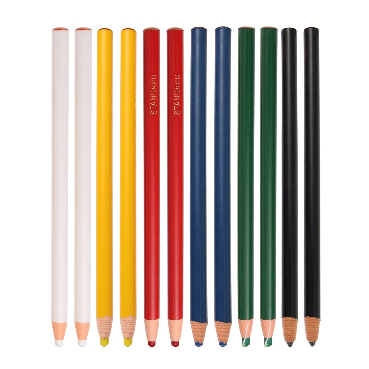 

6 Colors Peel-Off Marker Fabric Chalk Pens China Grease Pencil for Wood Glass Paper Metal Sewing Shoe Making Drawing