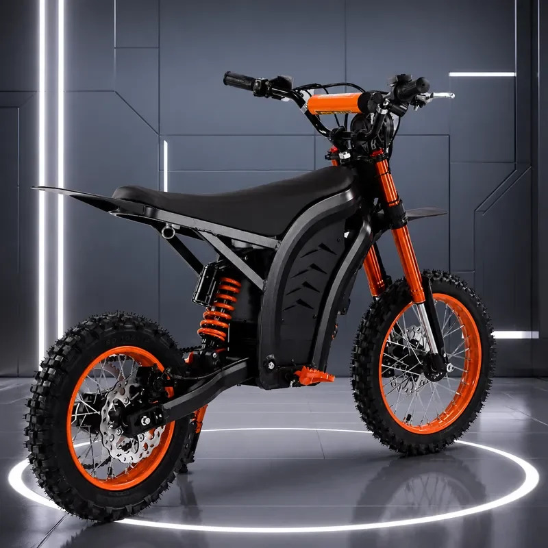 14 12 Inch Electric Off Road Motorcycle 48V 1500W Brushless Motor Double Disc Brake Dirt Bike E Moto