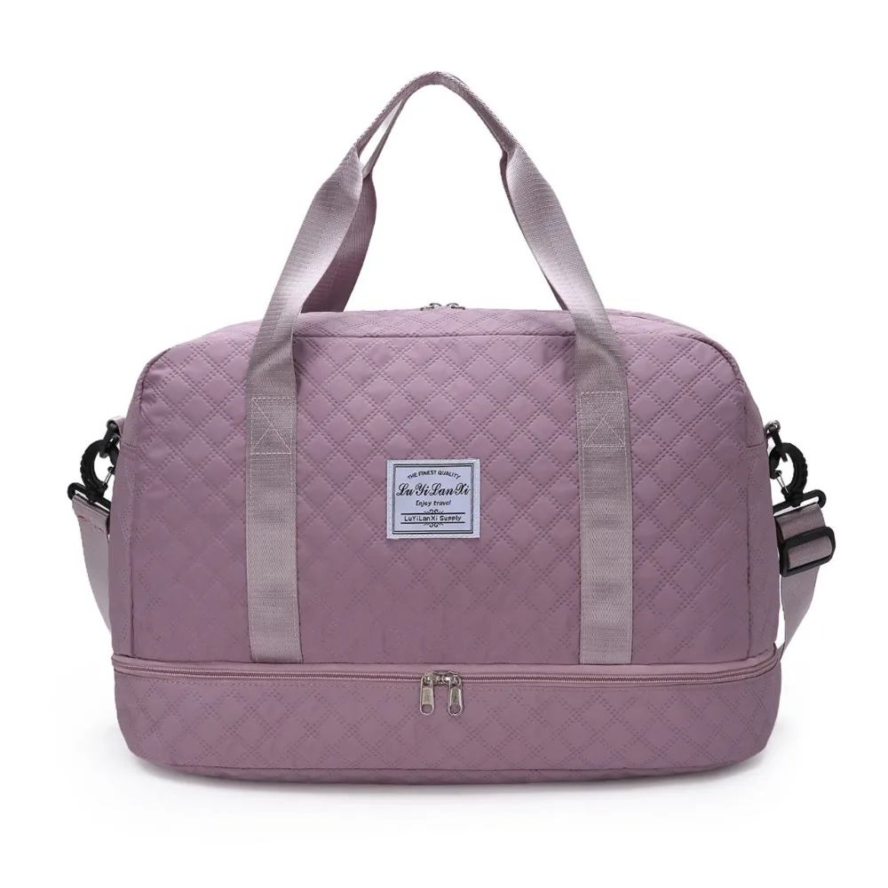

Oxford Carry On Travel Bag Wet Dry Separation Large Capacity Sports Fitness Bags Foldable Waterproof Travel Tote Bag Outdoor