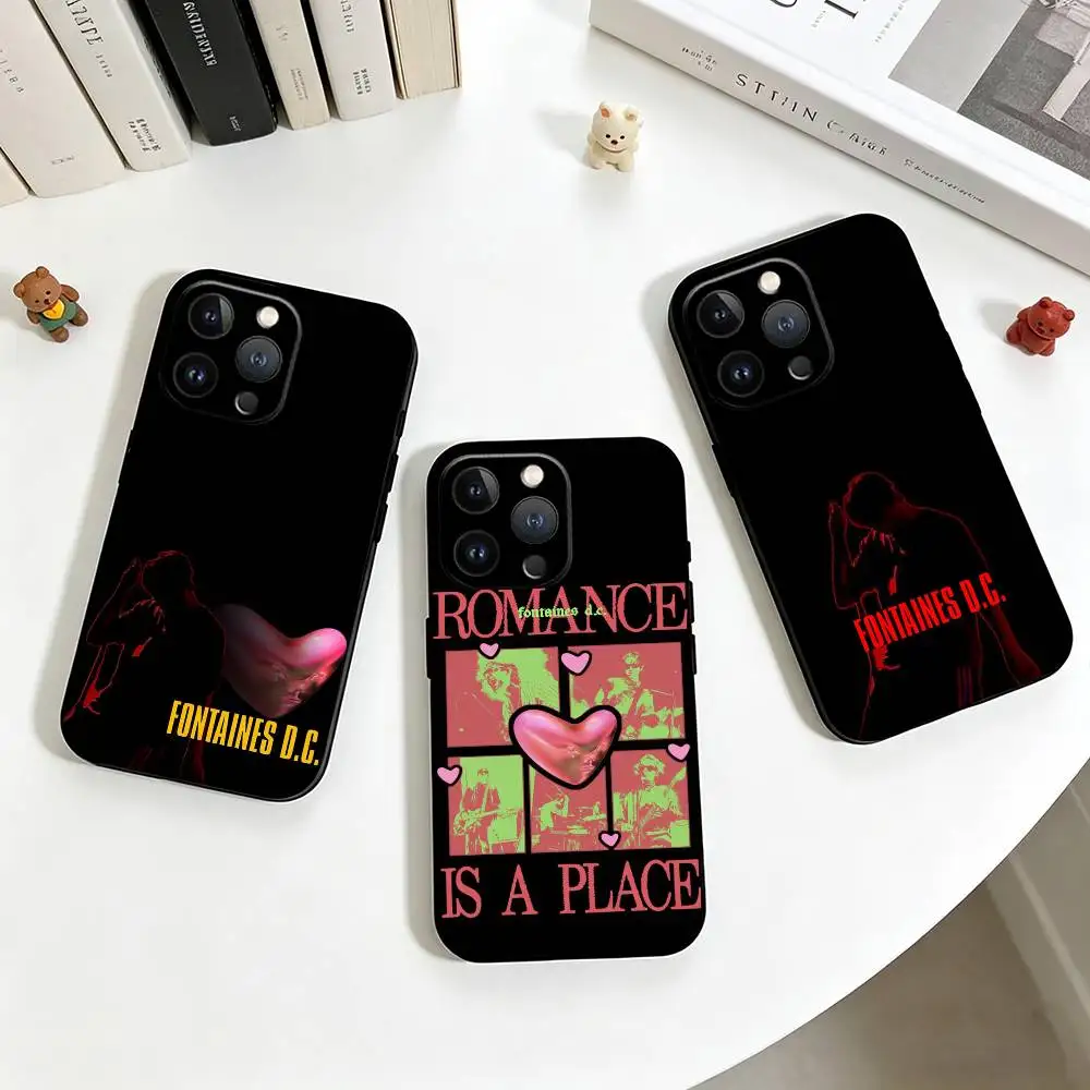 F-Fontaines D.C Band  Phone Case Silicone Soft For IPhone 17 16 15 14 13 12 11 X XR Plus Pro Max Plus