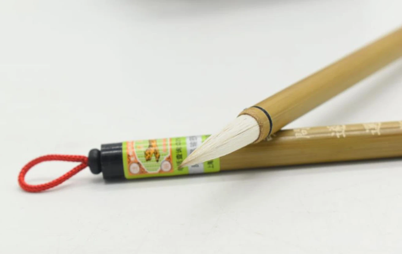 1Pc Chinese Famous Brand Tiger Handmade Water Ink Calligraphy Calligrapher Hu Wensui Master Style Running Script Brush
