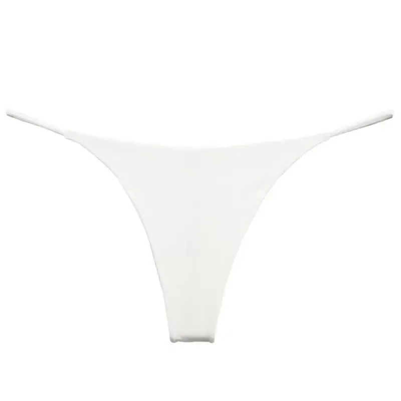 1/2/3/4Pcs Sexy Seamless Women'S Cotton Thong Underwear One Line New Year Fitness G-String Plus Size Lingerie