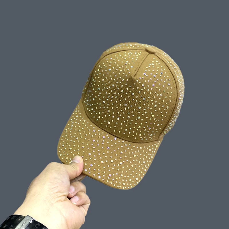 Hat Female Full Star Rhinestone Baseball Hat Women\'s Spring and Summer Fashion All Take Sun Visor Hat Net Red Baseball Cap