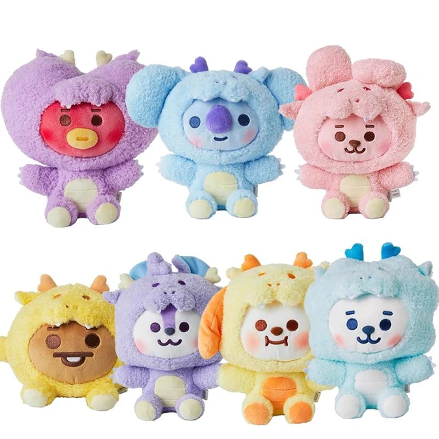 Line Friends New Anime Bt21 Year of The Dragon Limited Series Plush Doll  Anime Shooky Koya Rj Plushie Pillow Toys New Year Gifts - AliExpress