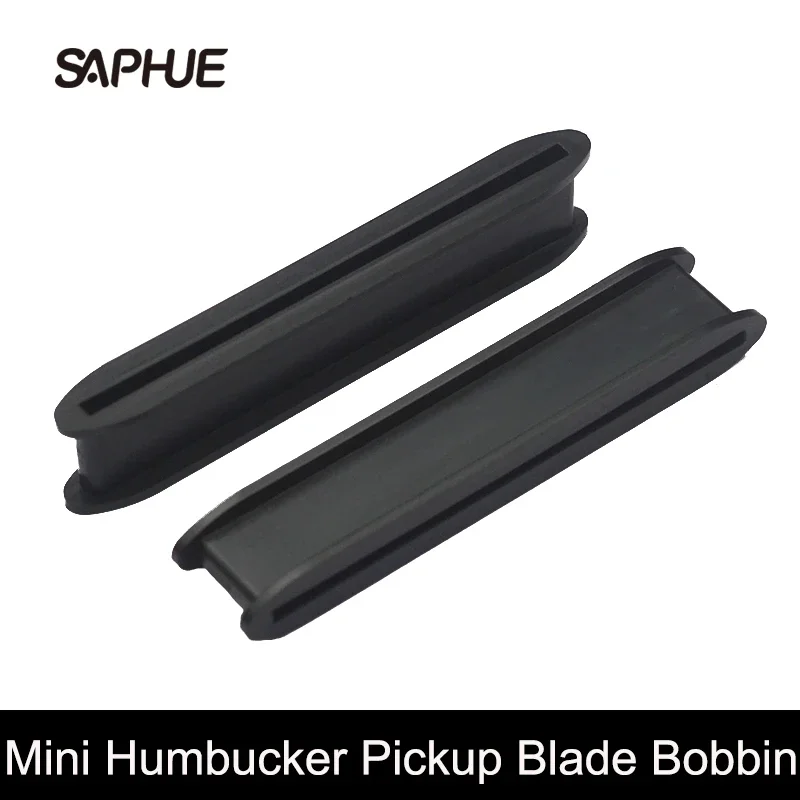 Black Pickup Bobbin with Spike Shape for Blade Style, Mini Humbucker, 65x7.8 Slug Bobbin, Dual Coil Pickup Bobbin, 4Pcs