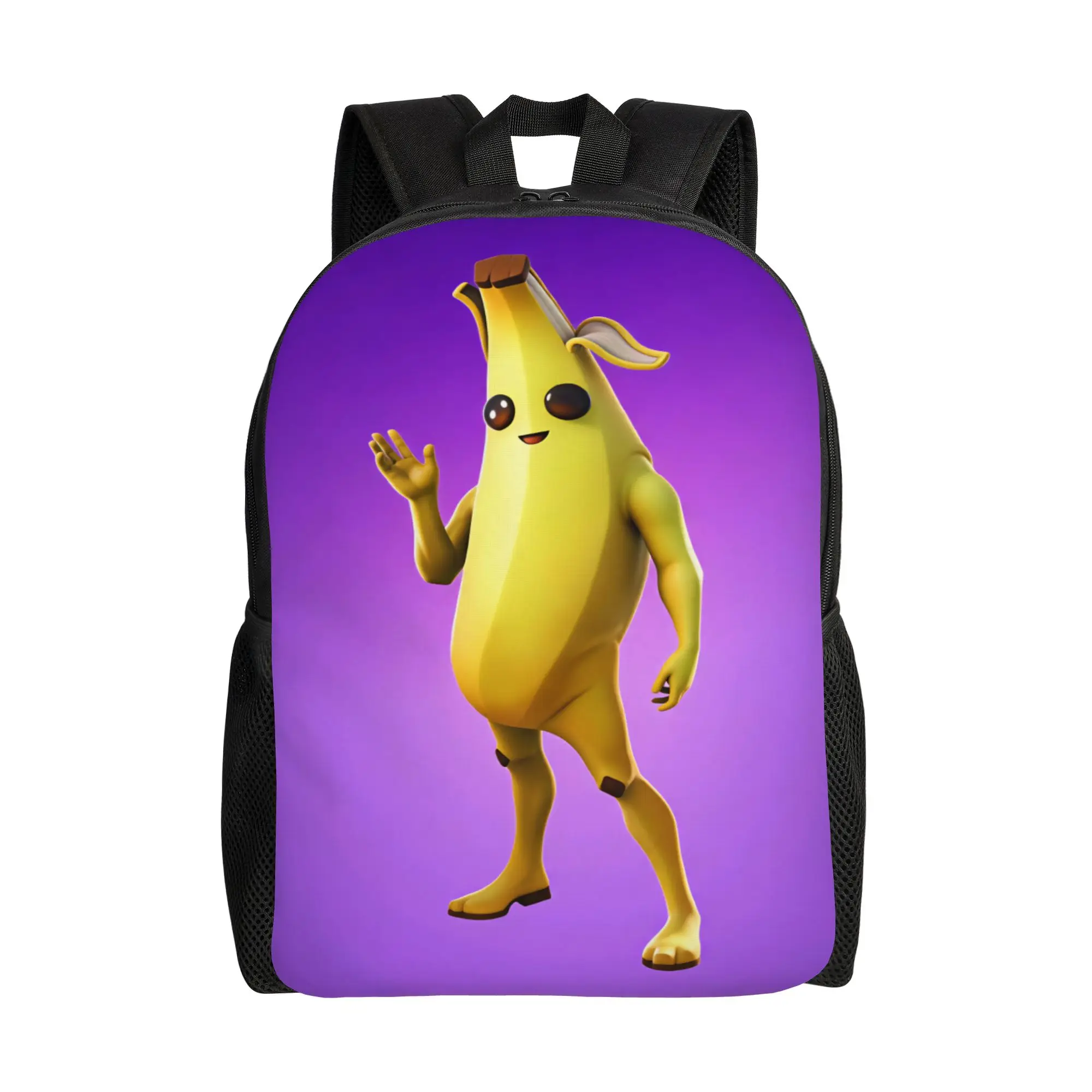 Peely Victory Royale Banana  Backpack Boy  Big Backpacks Polyester Stylish School Bags Travel High Quality Rucksack