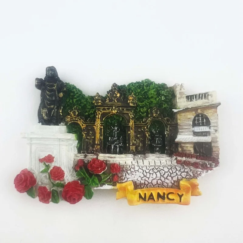 

France Travelling Fridge Magnets Nancy Stanislas Square Tourism Souvenirs Fridge Magnetic Stickers Home Decor Wedding Gifts