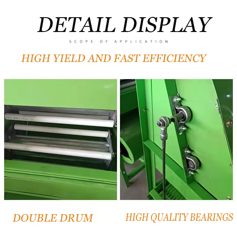 High Efficiency Rate Peanut Picker Powerful Motor Core Component Peanut Harvesting Equipment