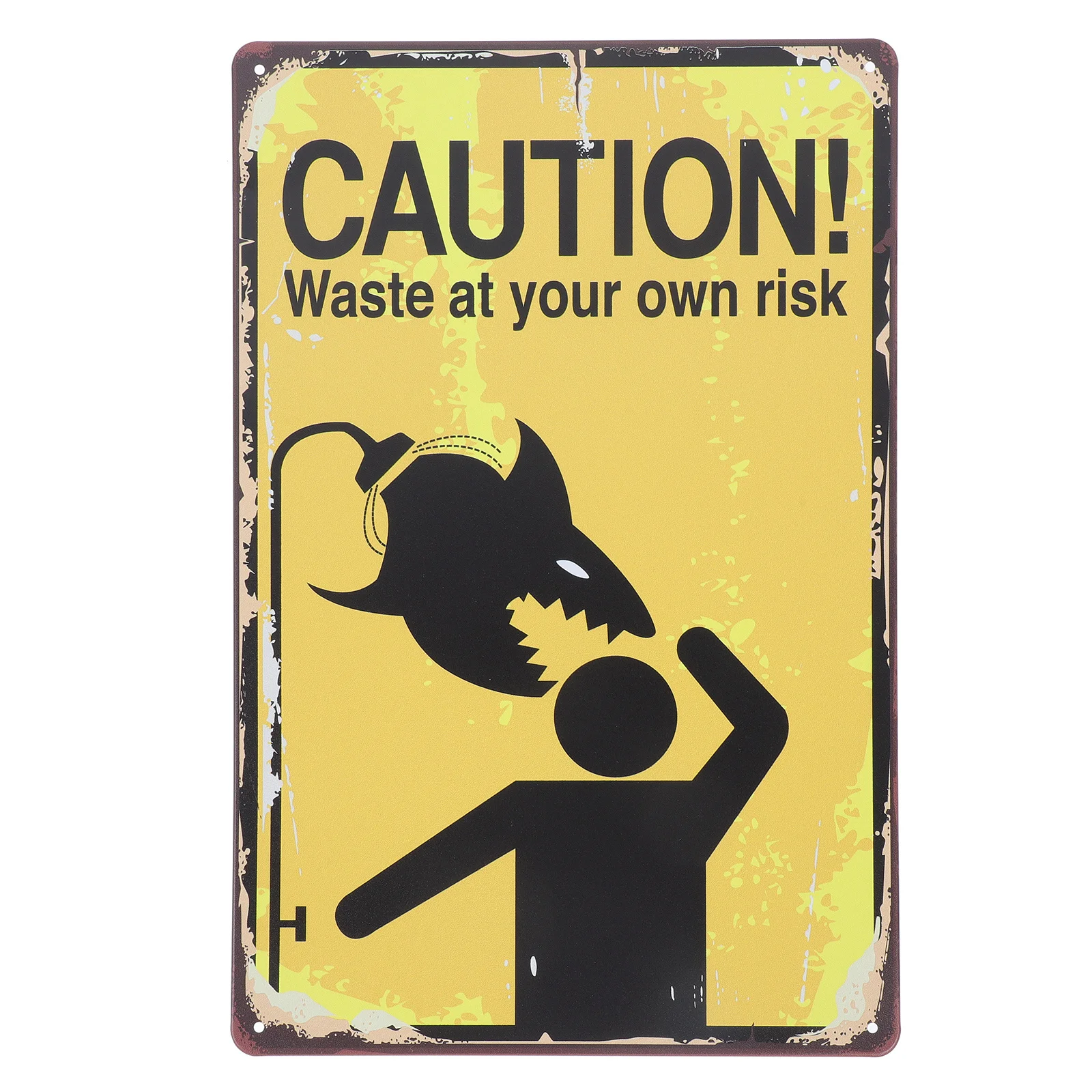 

Metal Safety Warning Sign Clear Caution Indication Durable Warning Sign Lightweight Convenient Safety Signs Security Signs