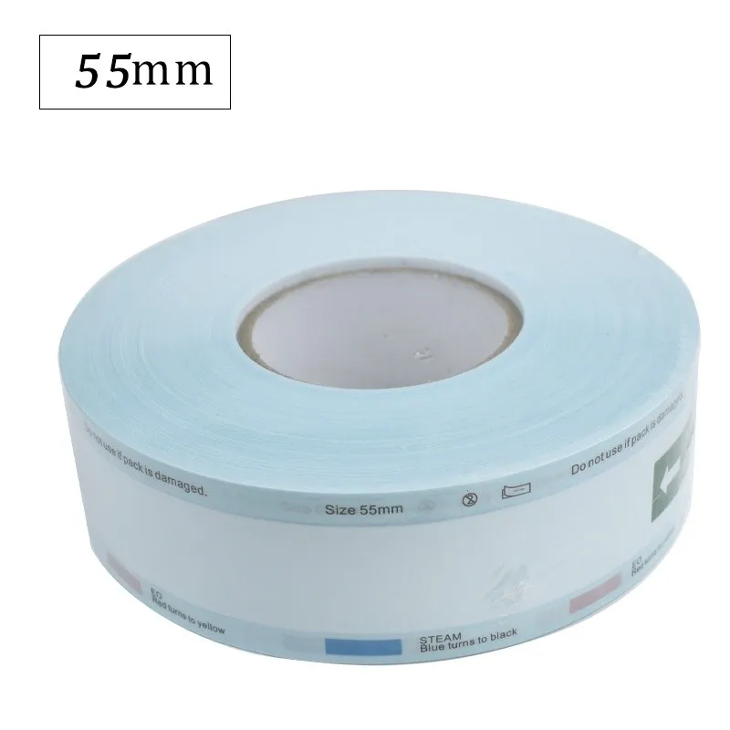 

200m Dental Autoclave Sterilization Pouch Bags for Instruments Self Sealing Heat Seal Bags 55-150mm Medical Grade