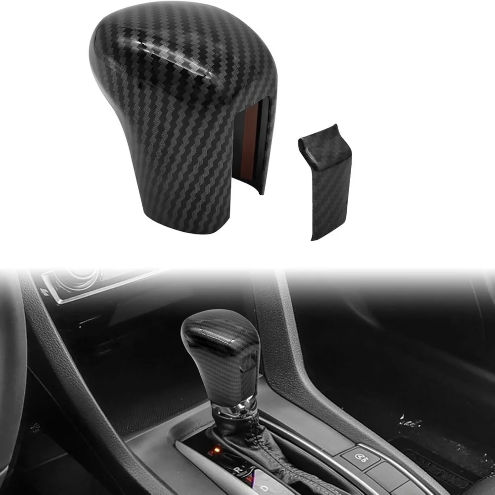 Carbon Fiber Center Console Shift Panel Trim For Honda For Civic 10th Gen 2016-2022 Gear Box Cover Sticker Car Interior Parts