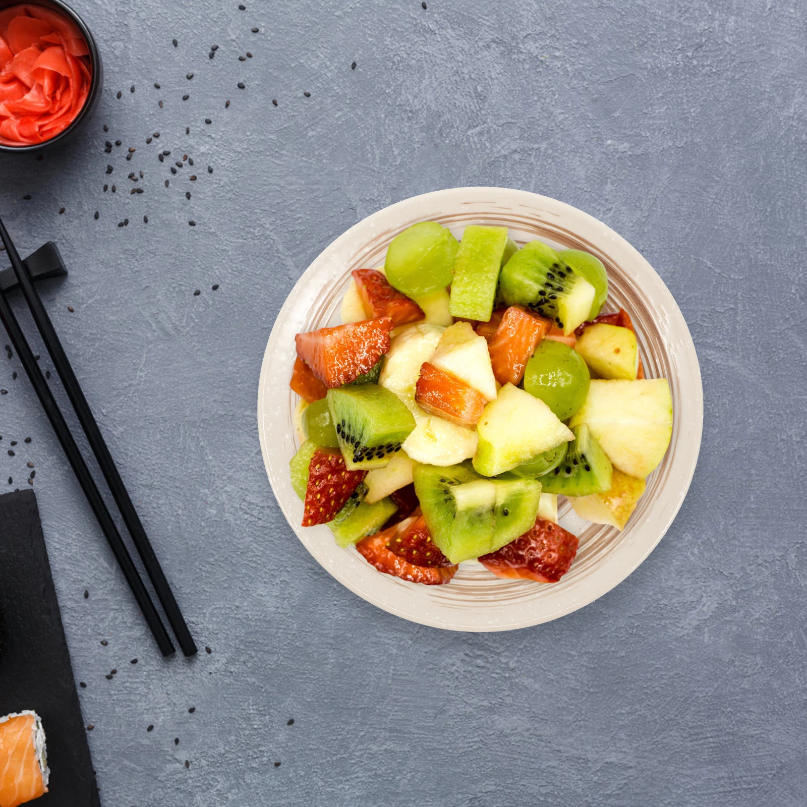 

Ceramic Plate Snack Tray Fruit Dish Food Bowl Kitchen Container Display Tray Easy Clean Practical Home Use