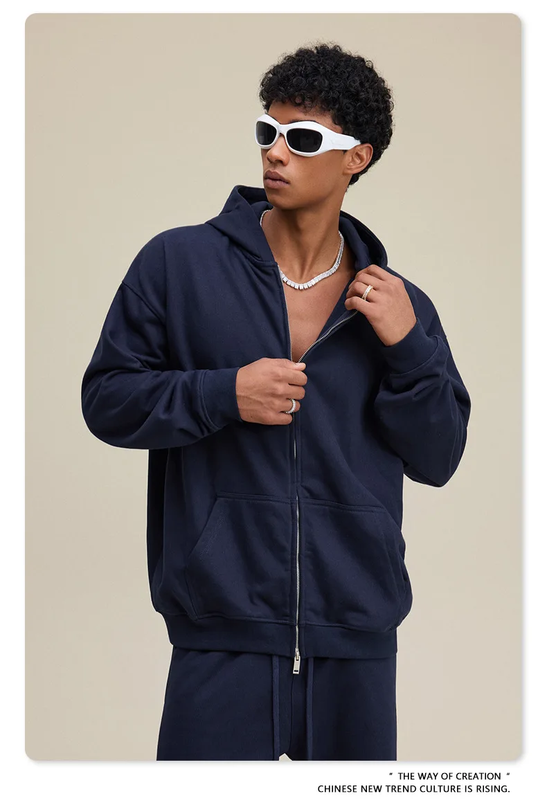 2025 جديد الاتجاه الأمريكي العلامة التجارية الرجال مجموعة الشارع صالح انغلق مقنعين البلوز (بما في ذلك بلوزات وسراويل) مجموعة أزياء الرجال #3