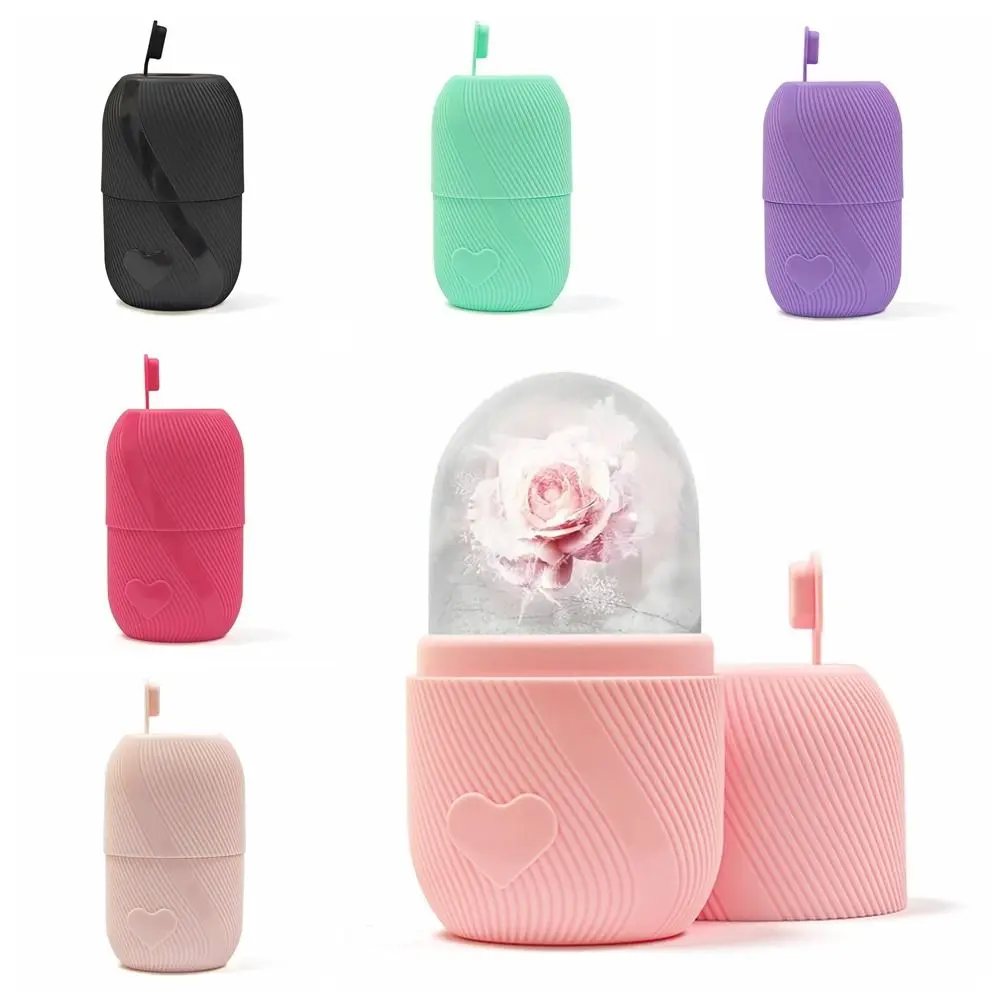 Rolo de gelo de silicone atualizado para rosto, reutilizável, lifting facial, massageador facial, ferramentas de cuidados com a pele, bandejas de cubos de gelo, olhos e pescoço