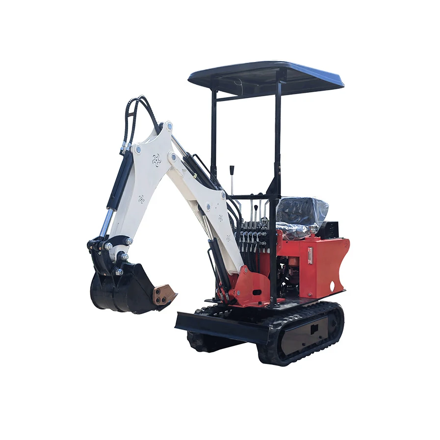 1 Ton Smallest RS08 Mini Excavator Crawler Excavator Micro Farm Orchard Home Excavators