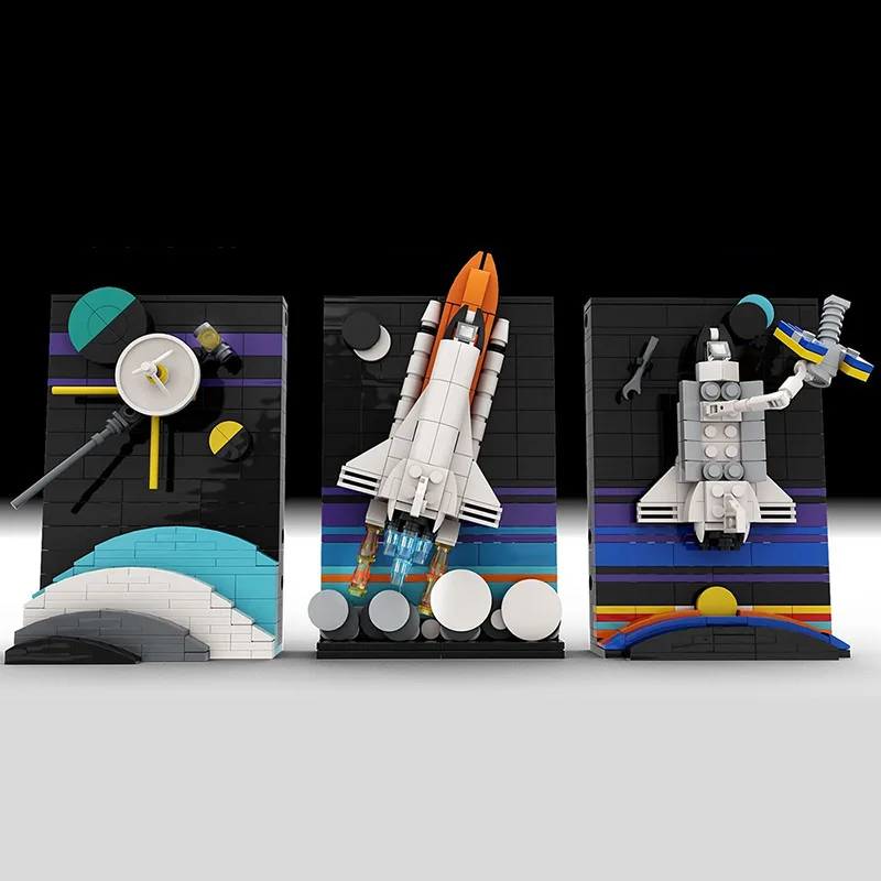 Hot Further Tales of the Space Age Building block Model Hubble Space Telescope BricksToys Painting Educational Toy Birthday Gift