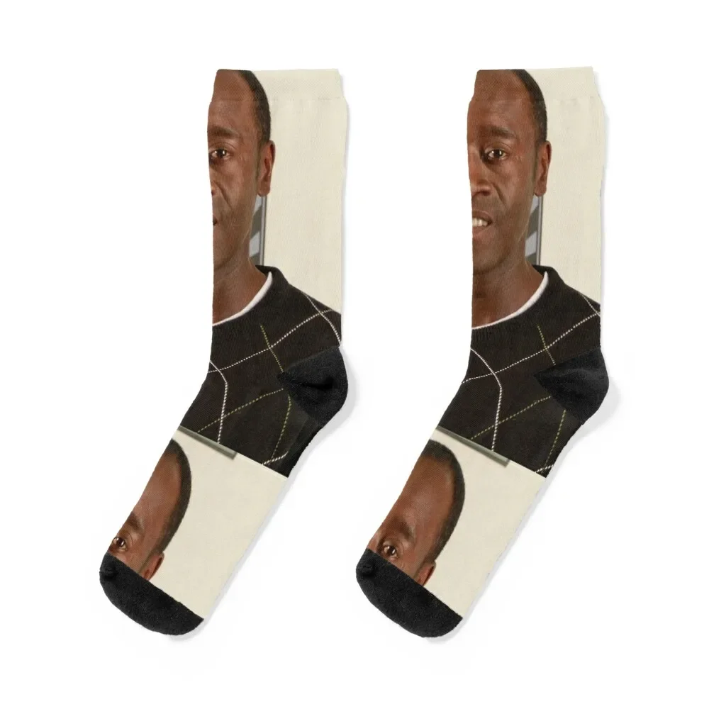 

Don Cheadle - Agony Socks valentine gift ideas cotton hiking anti slip football Men Socks Luxury Brand Women's