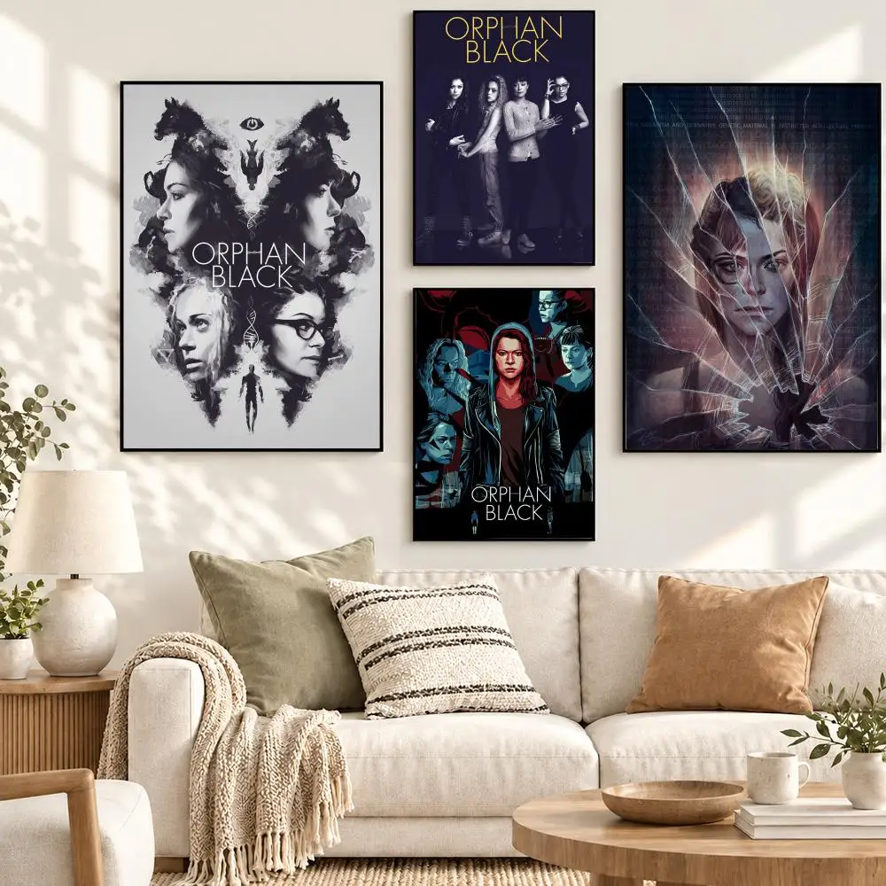 Orphan Black Sci Fi Clone Mystery Thriller TV Drama Poster Decorative art prints for the home, holiday gifts, unframed