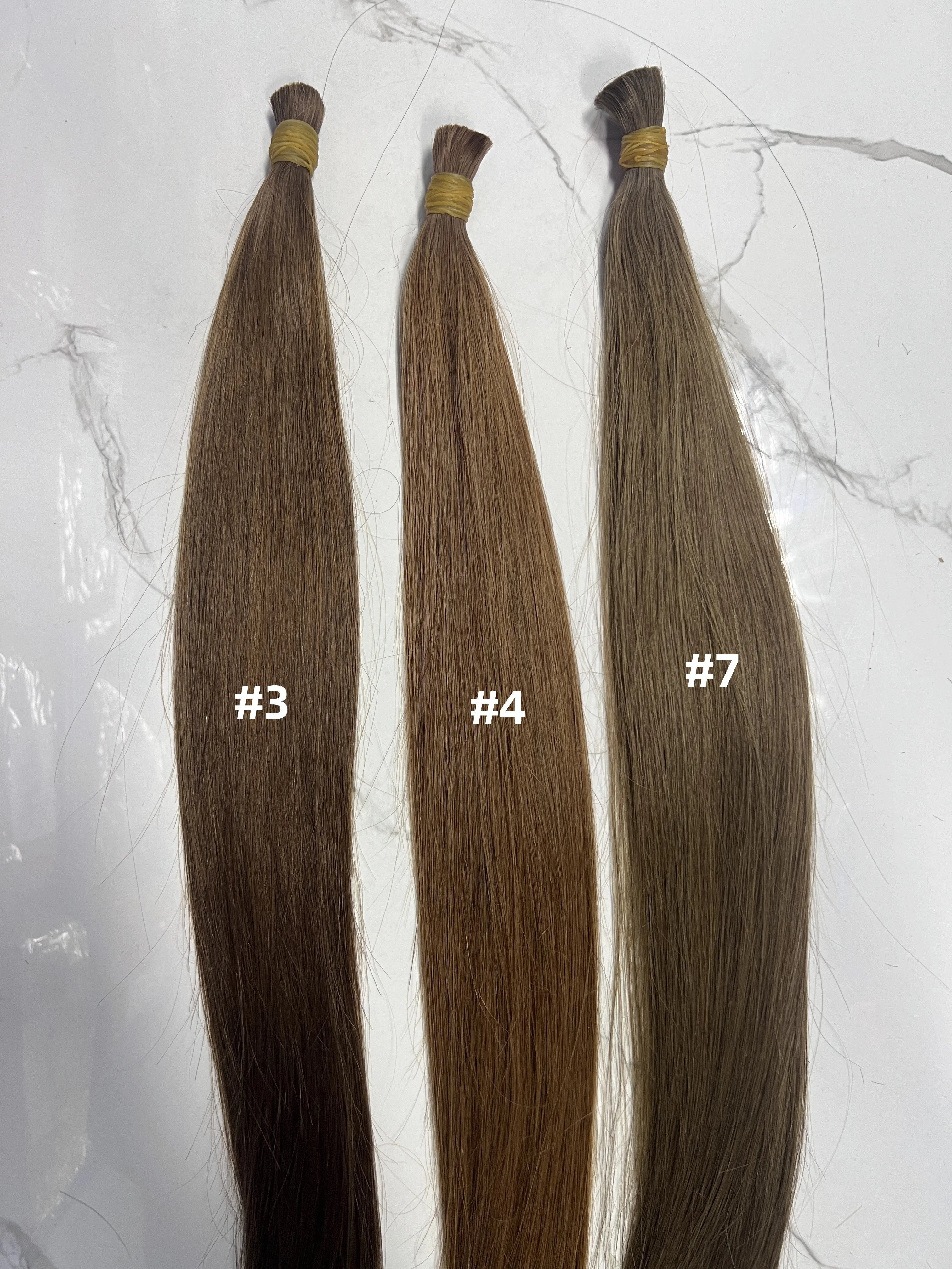 Bulk Hair 100% Real Human Hair Machine Made Virgin Remy Straight Hair Bulk 18-30inch 100g Natural Blonde Hair Extension No Weft